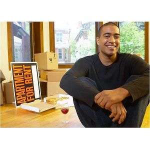 man sitting smiling
